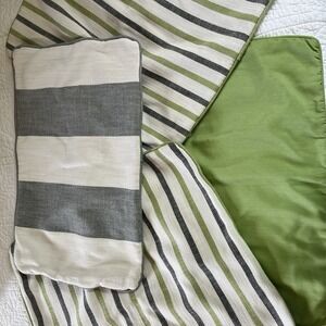 Restoration Hardware Throw Pillow Shams Green Cream & Grey‎ Various Shapes Sizes